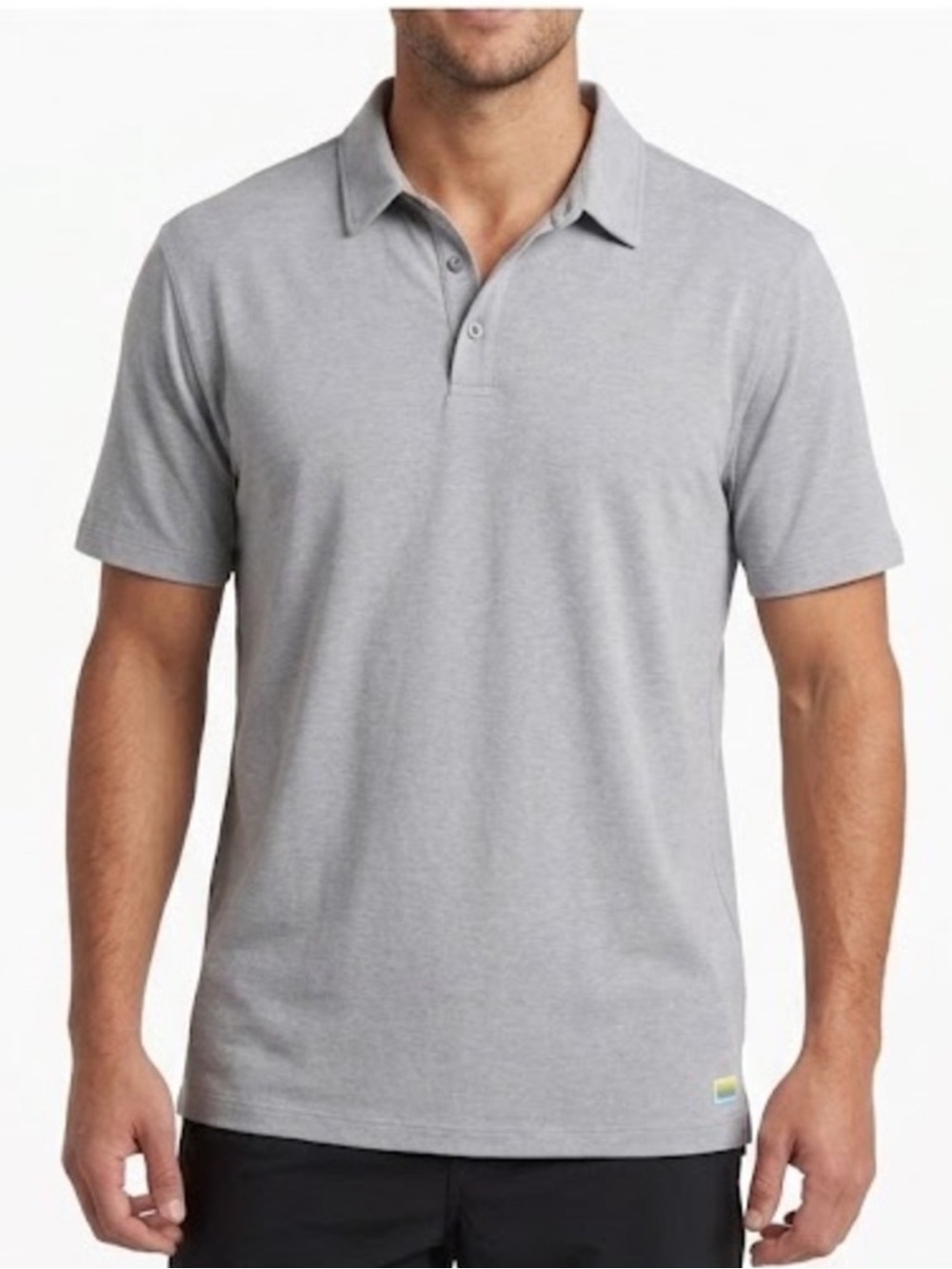 Vuori Strato Tech Polo Light Gray V188 Short Sleeve